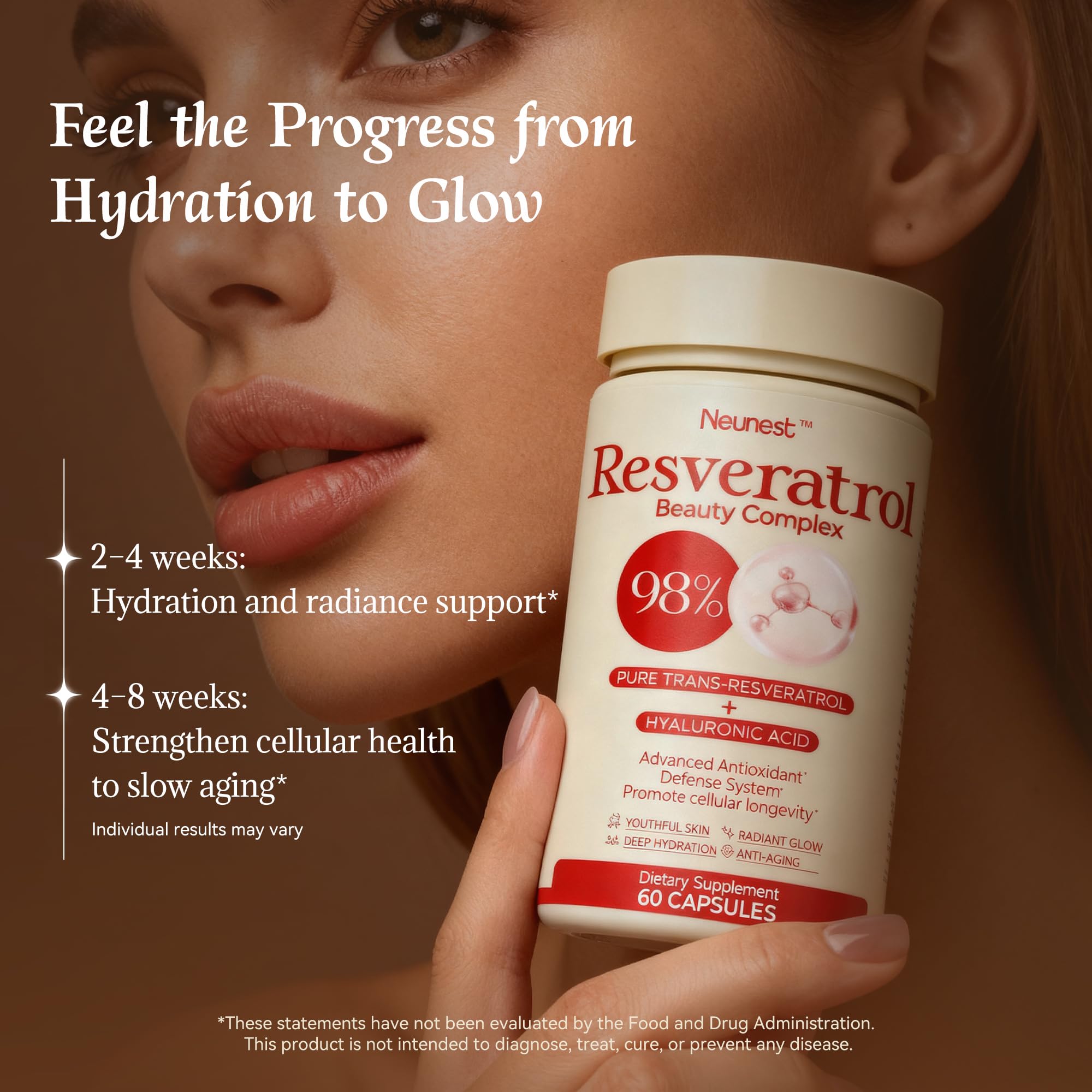 Vitamin C and immune support imagery alongside skin health
