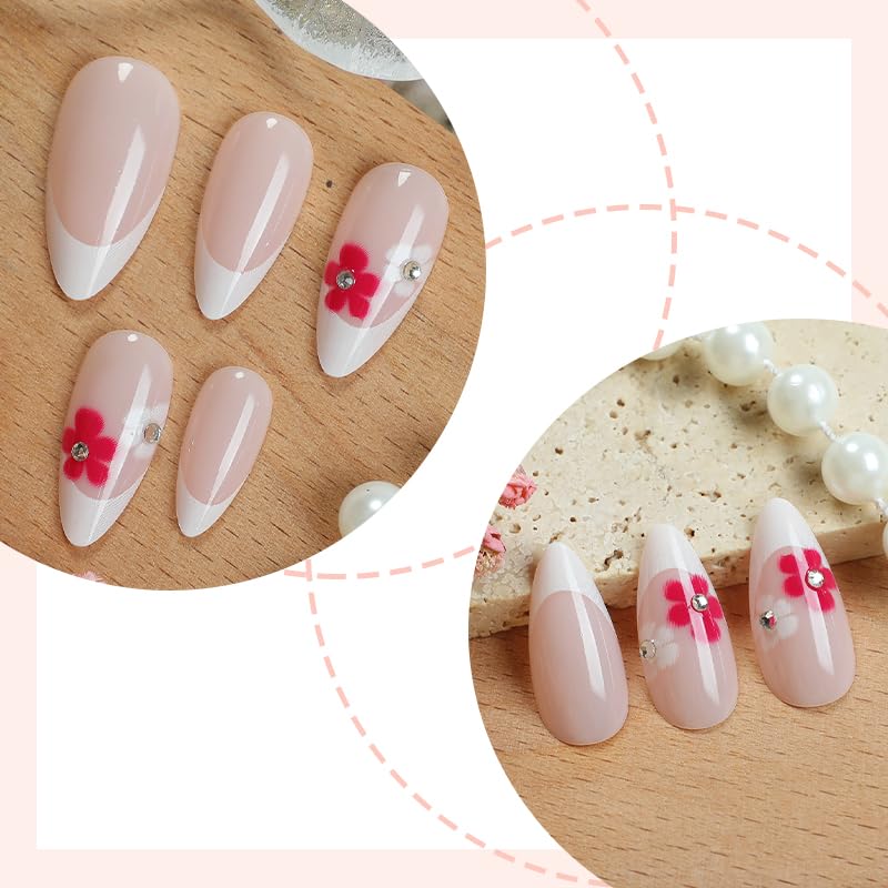 NEUQL jelly glue reusable option for French tip nails.