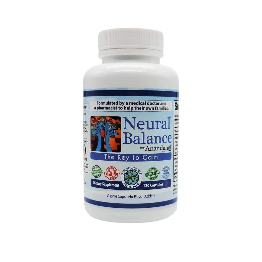 Front view of Neural Balance Anandanol capsules
