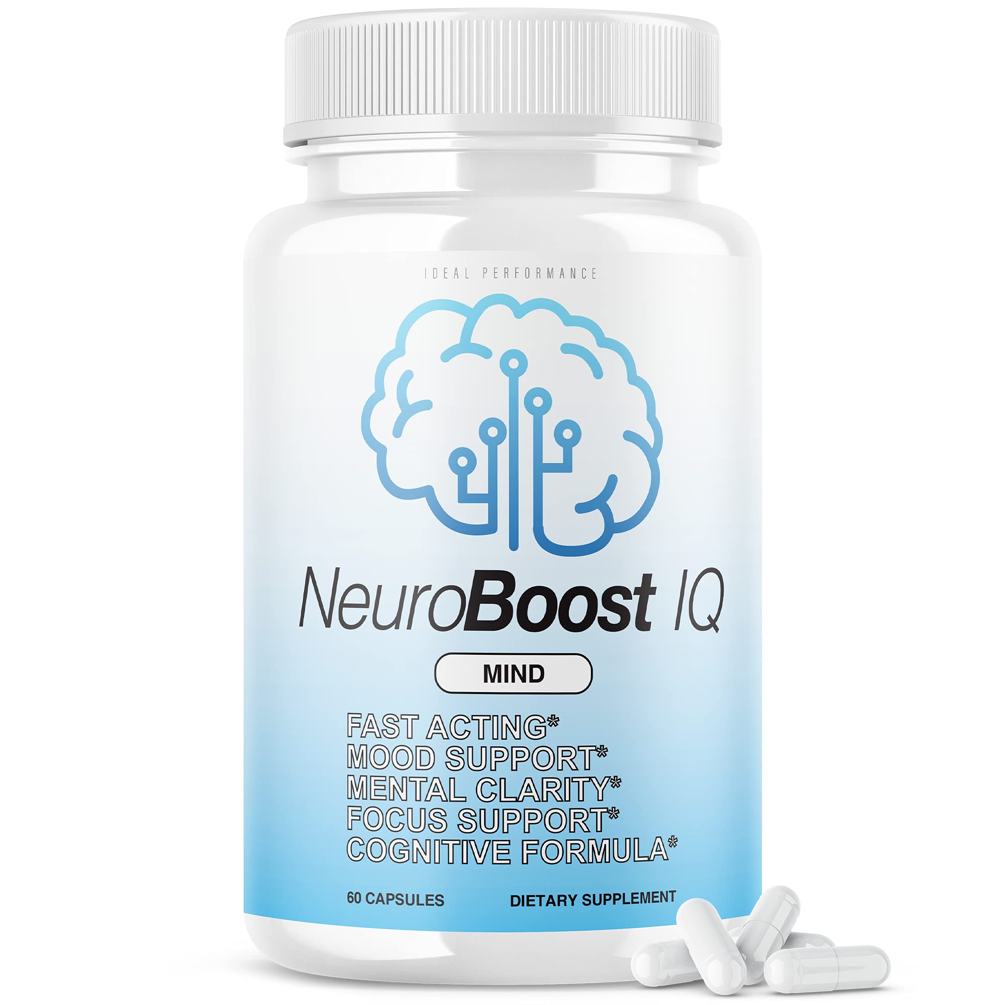 Bottle of Neuro Boost IQ Supplement with 60 capsules