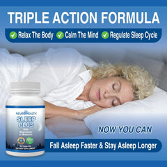 Close-up of magnesium, melatonin and ashwagandha ingredients