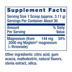 Ingredients graphic for Neuro-Mag Tropical Punch