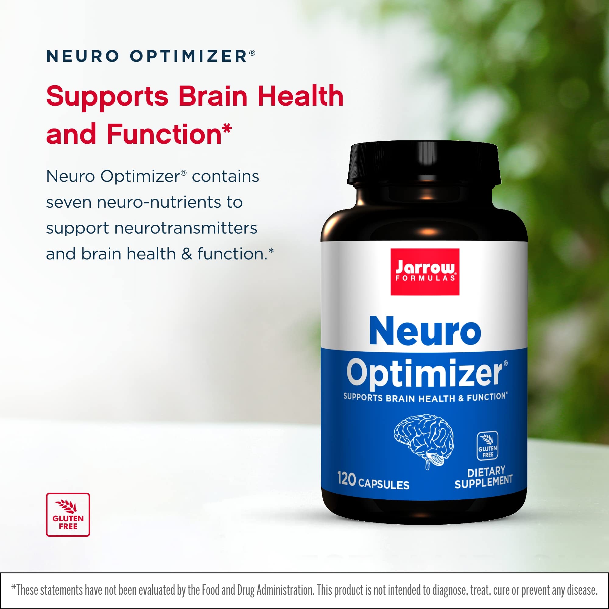Ingredients panel showing 7 neuro nutrients