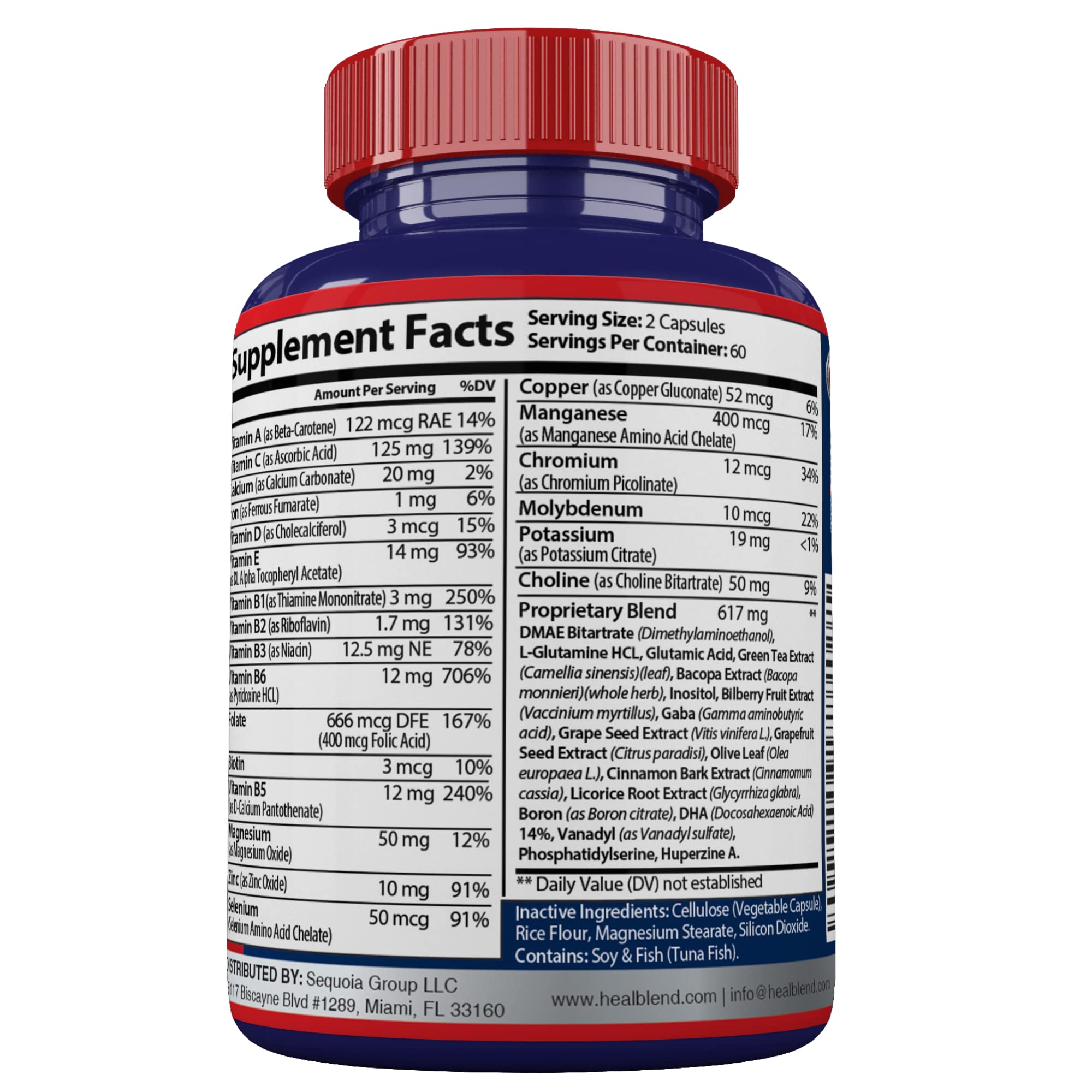 Scientific formulation depiction for Neuro Plus nootropic