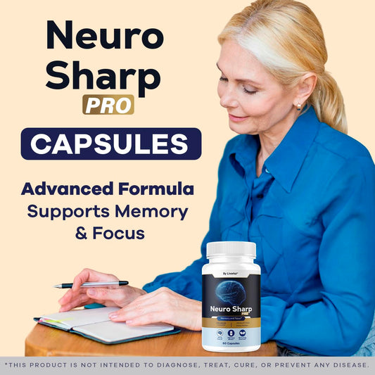Neuro Sharp Pro capsules on white background