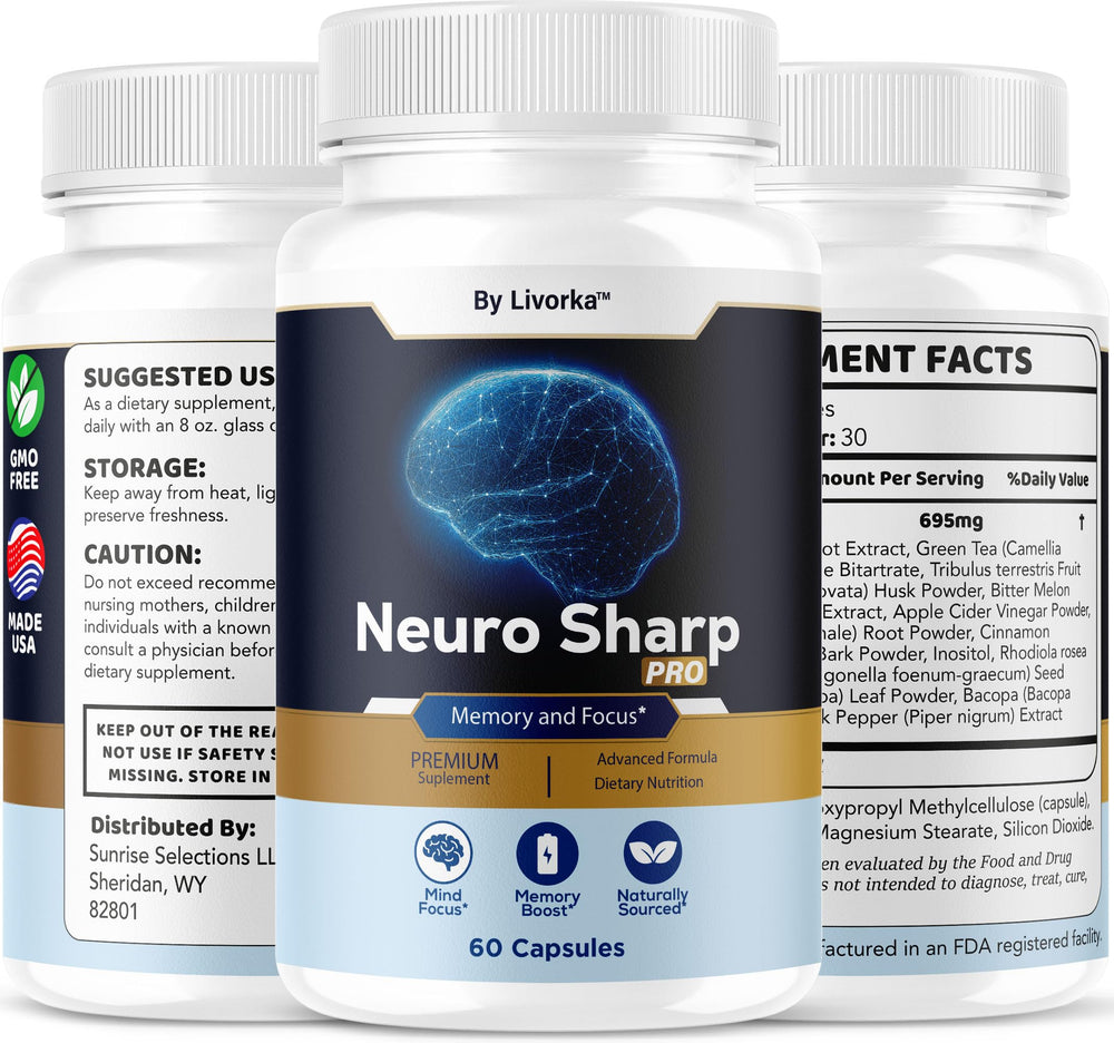 Product shot highlighting 60 capsules per bottle