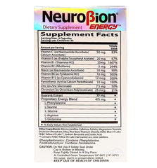 Close-up of Neurobion Energy Amino Acids label