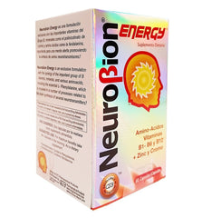 Nutrition facts panel for Neurobion Energy Amino Acids