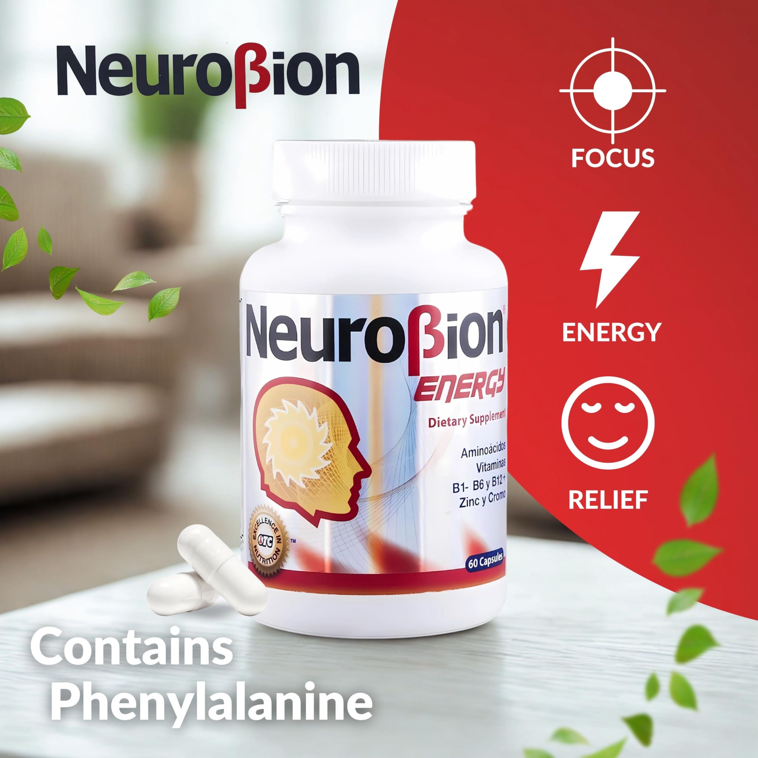 Close-up of Neurobion Energy ingredients
