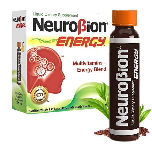 Box of Neurobion Energy Liquid with 10 vials of 25 ml