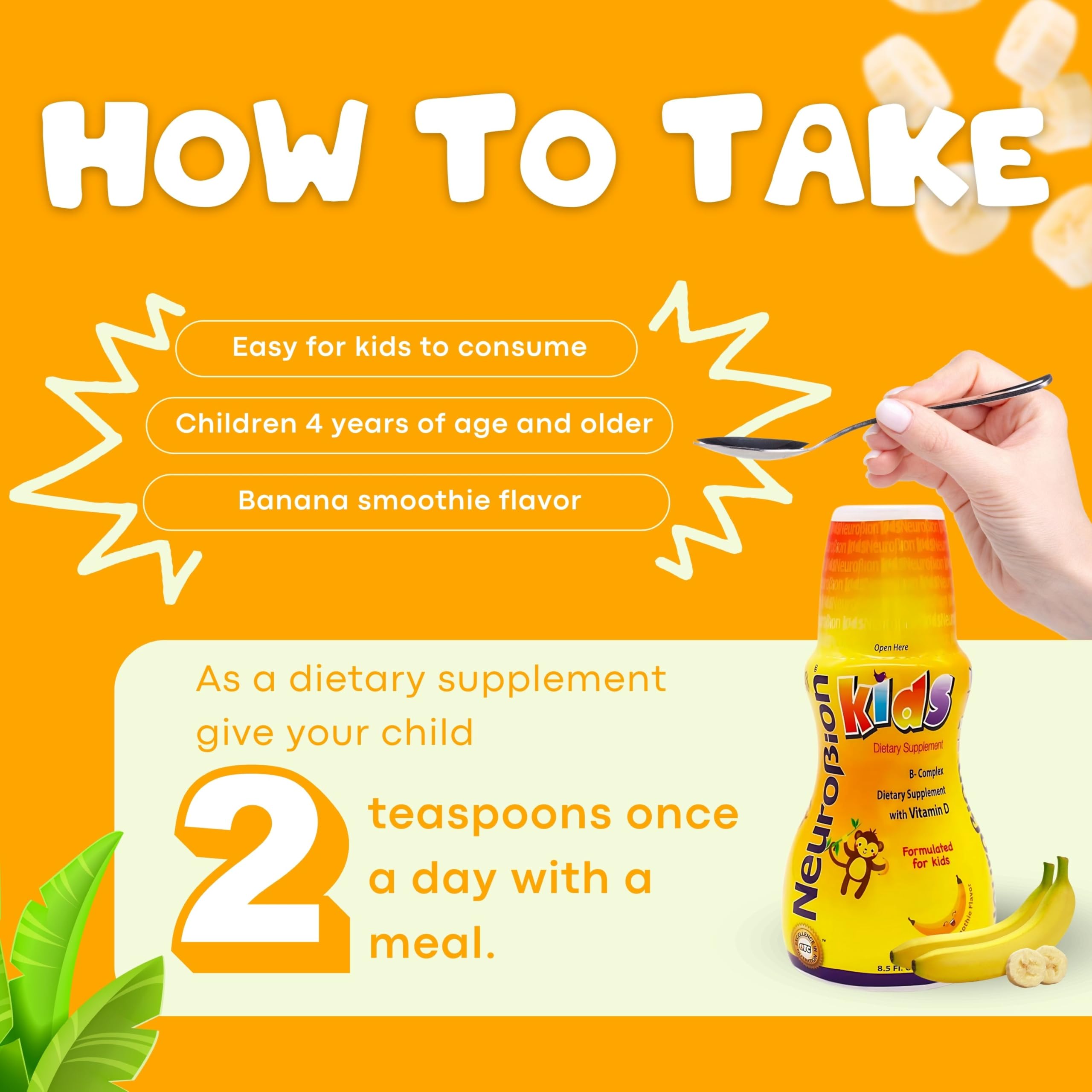 Dosing spoon with Neurobion Kids B Complex Liquid