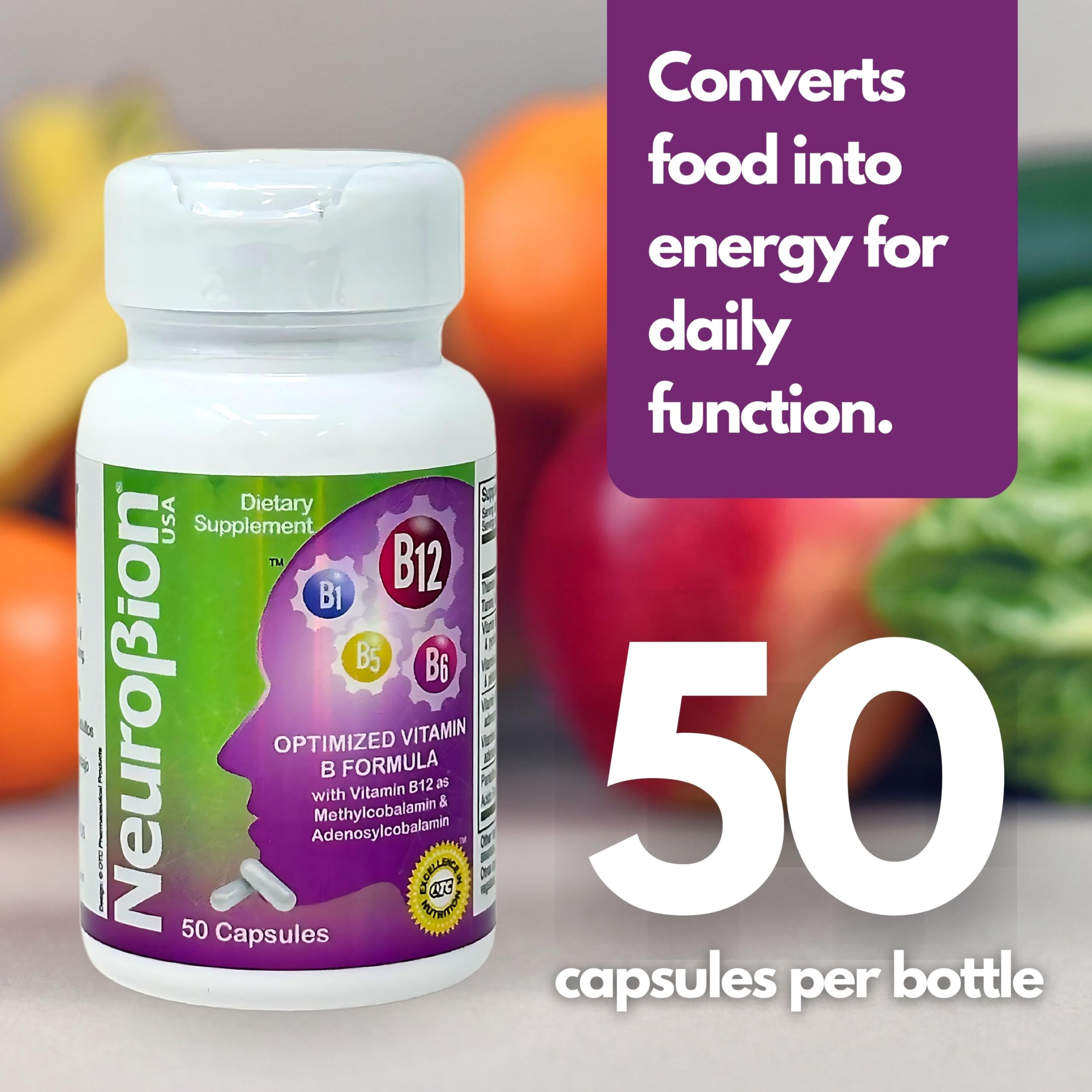 Packaging artwork highlighting methylcobalamin and adenosylcobalamin