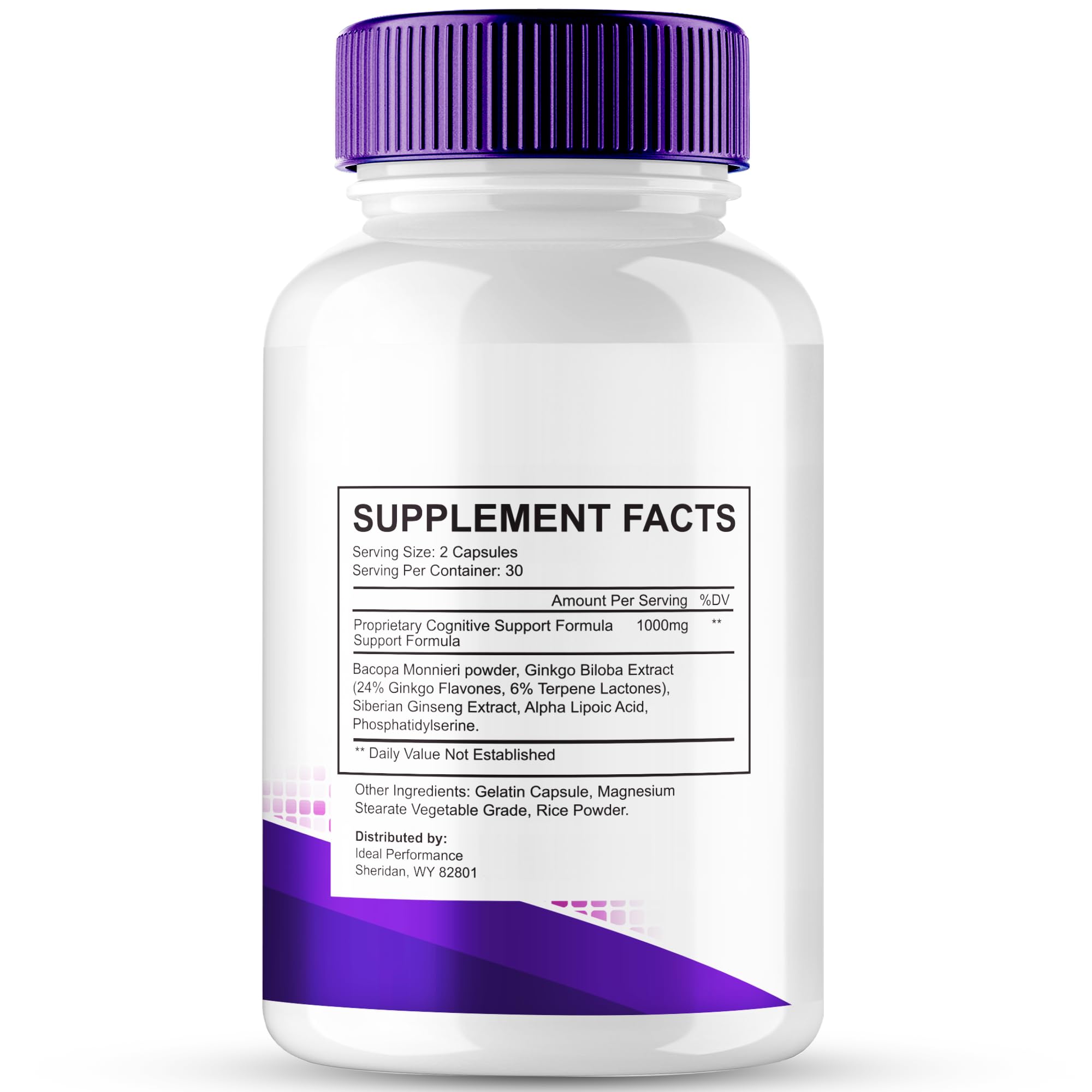 Close-up of Neurocept bottle label
