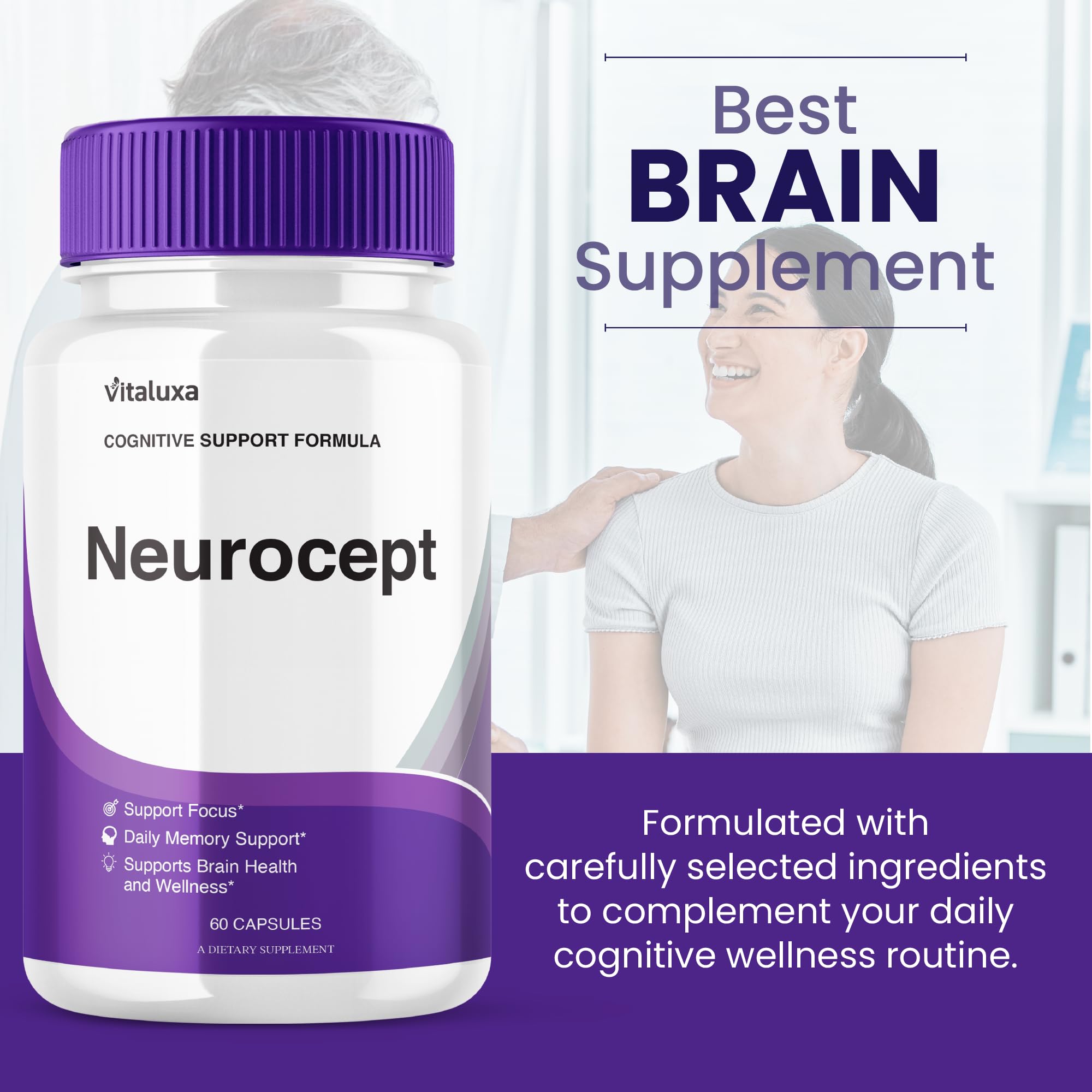 Close-up of Neurocept capsules