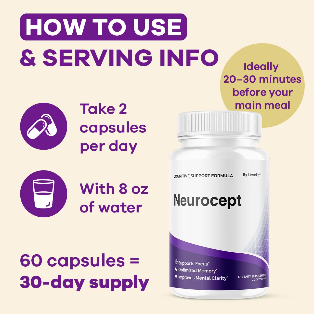 Close-up of Neurocept capsules
