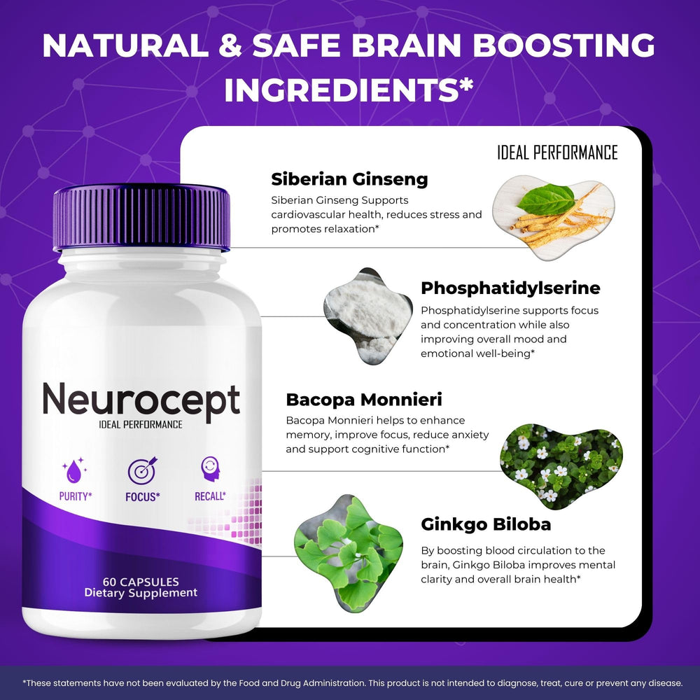 Memory support and cognitive function with Neurocept
