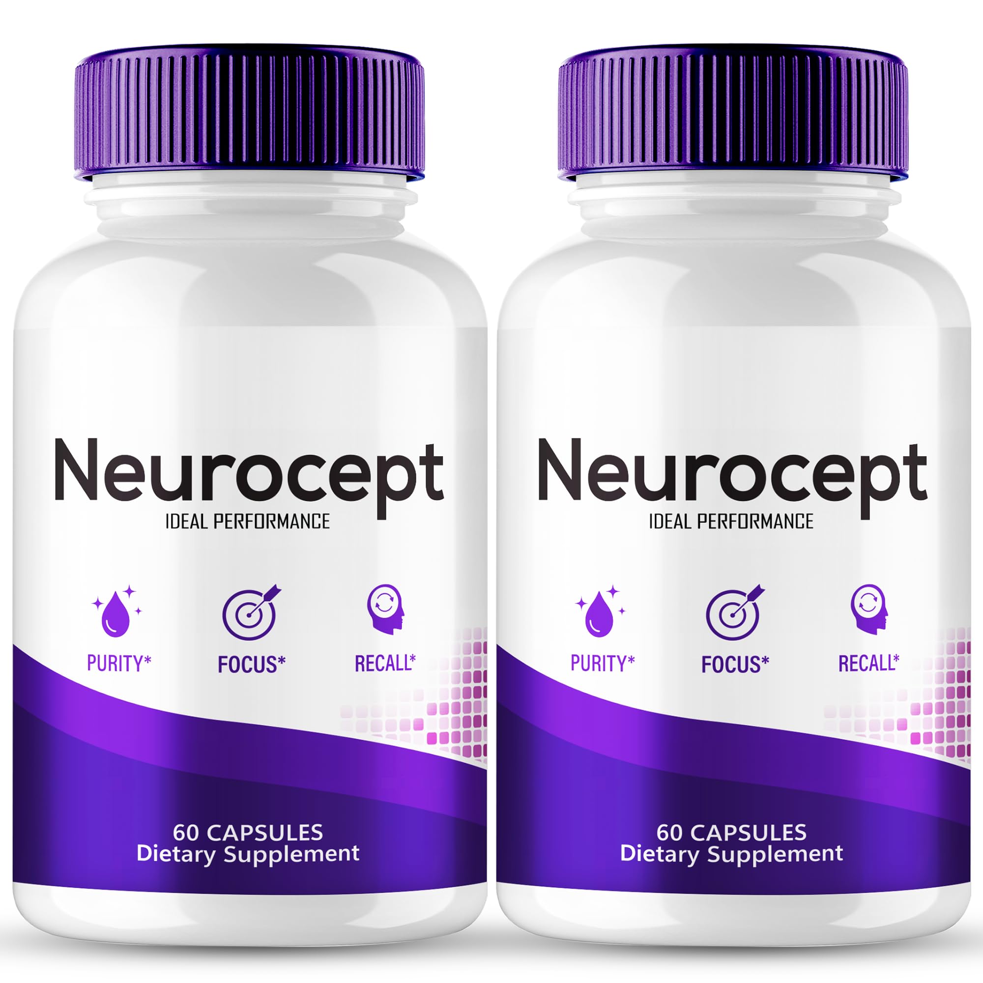 Neurocept supplement bottle with capsules