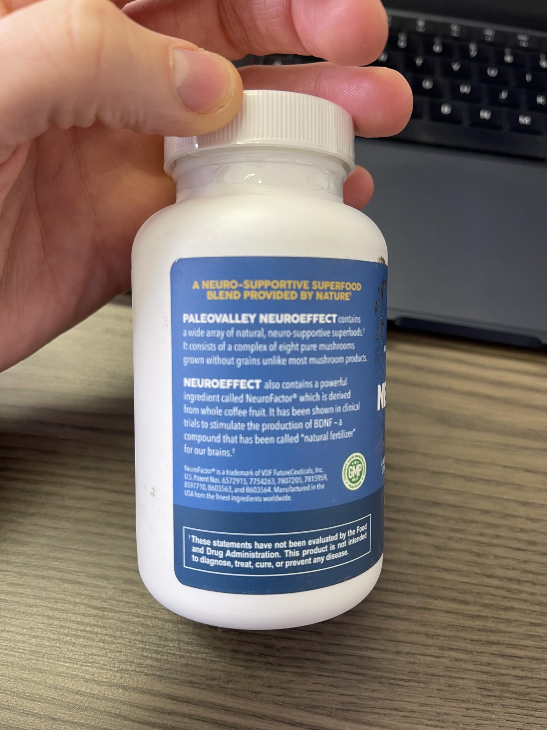 Paleovalley NeuroEffect bottle with 28-day supply
