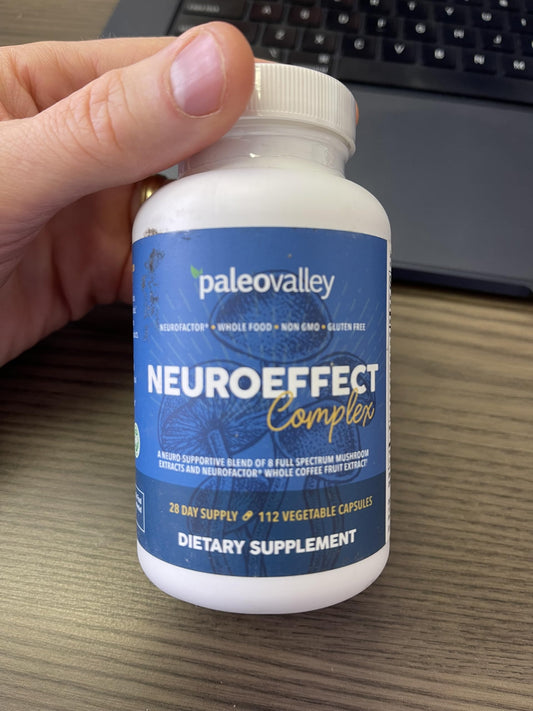 Paleovalley NeuroEffect capsules ready for daily use