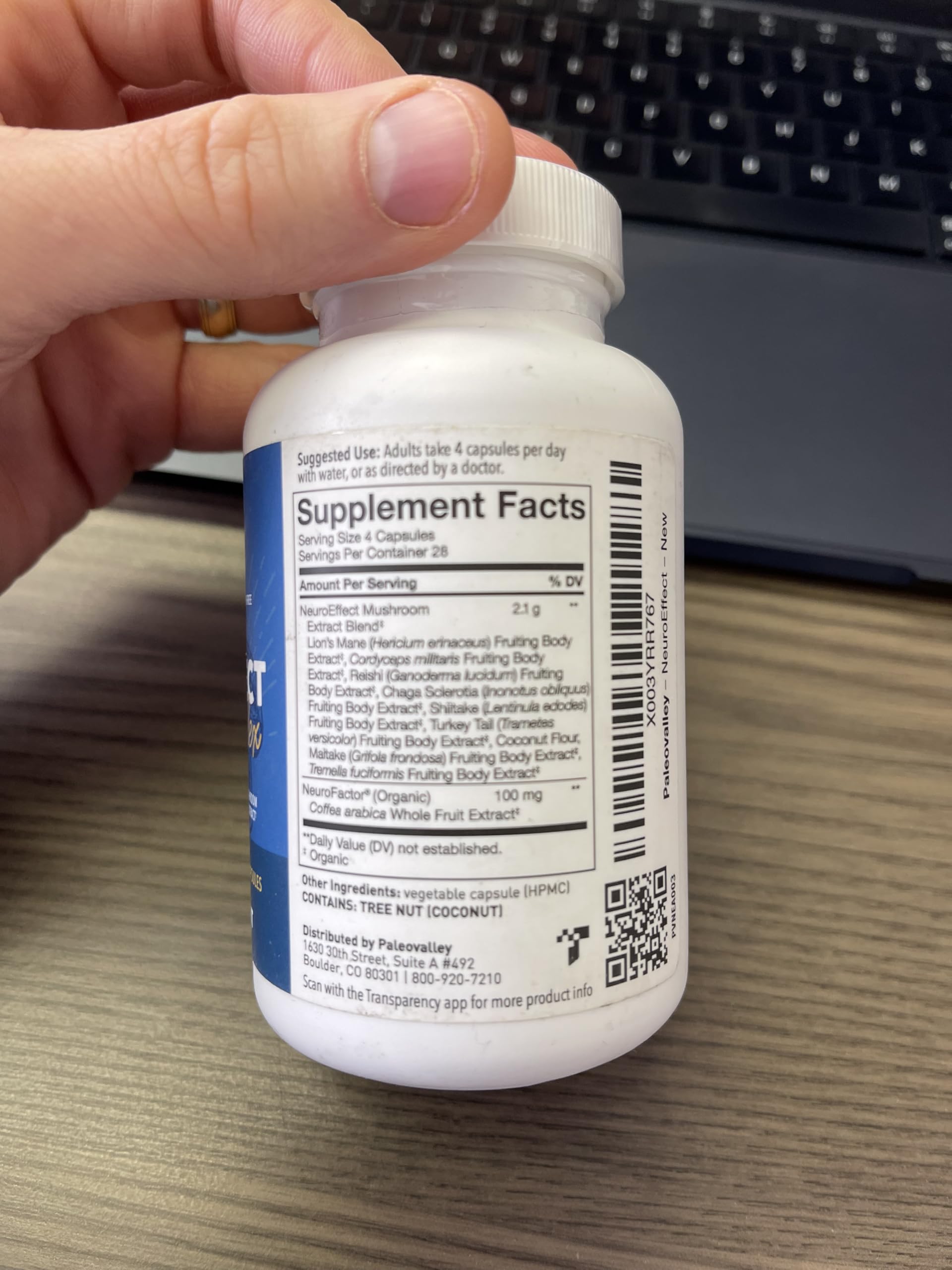 Illustration of 8 full-spectrum mushroom extracts used in NeuroEffect