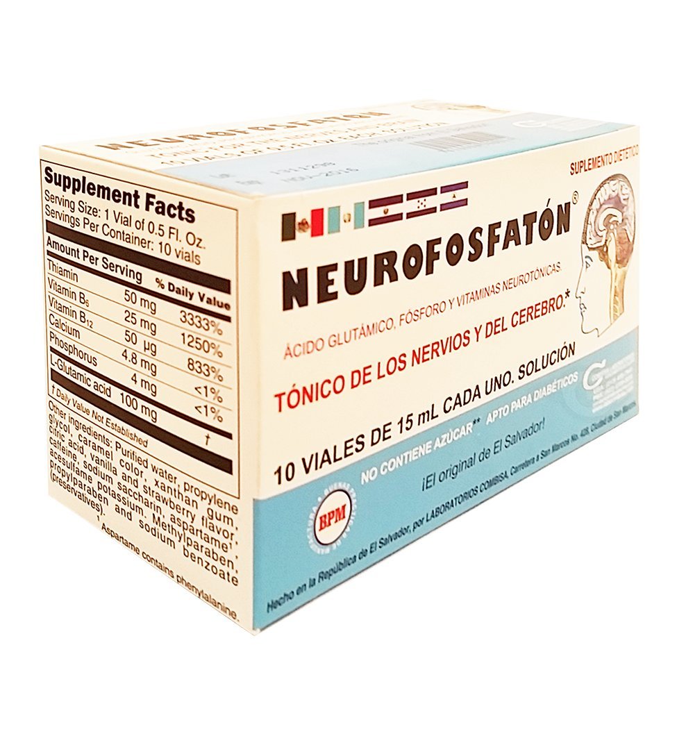 Neurofosfaton bottle side view with label