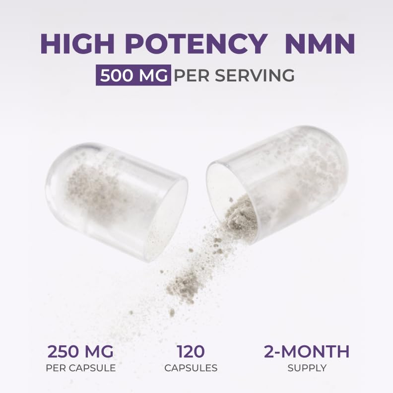 Back label of Neurogan NMN bottle showing supplement facts