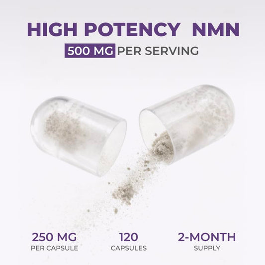 Back label of Neurogan NMN bottle showing supplement facts