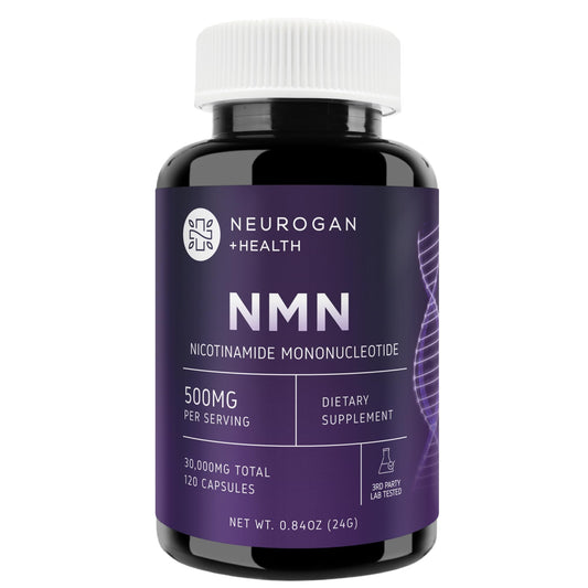 Front view of Neurogan NMN bottle with label