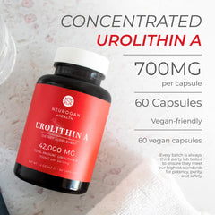 Side view of Neurogan Urolithin A bottle showing label