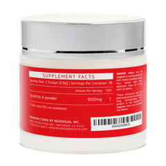 Back label on Neurogan Urolithin A Powder jar