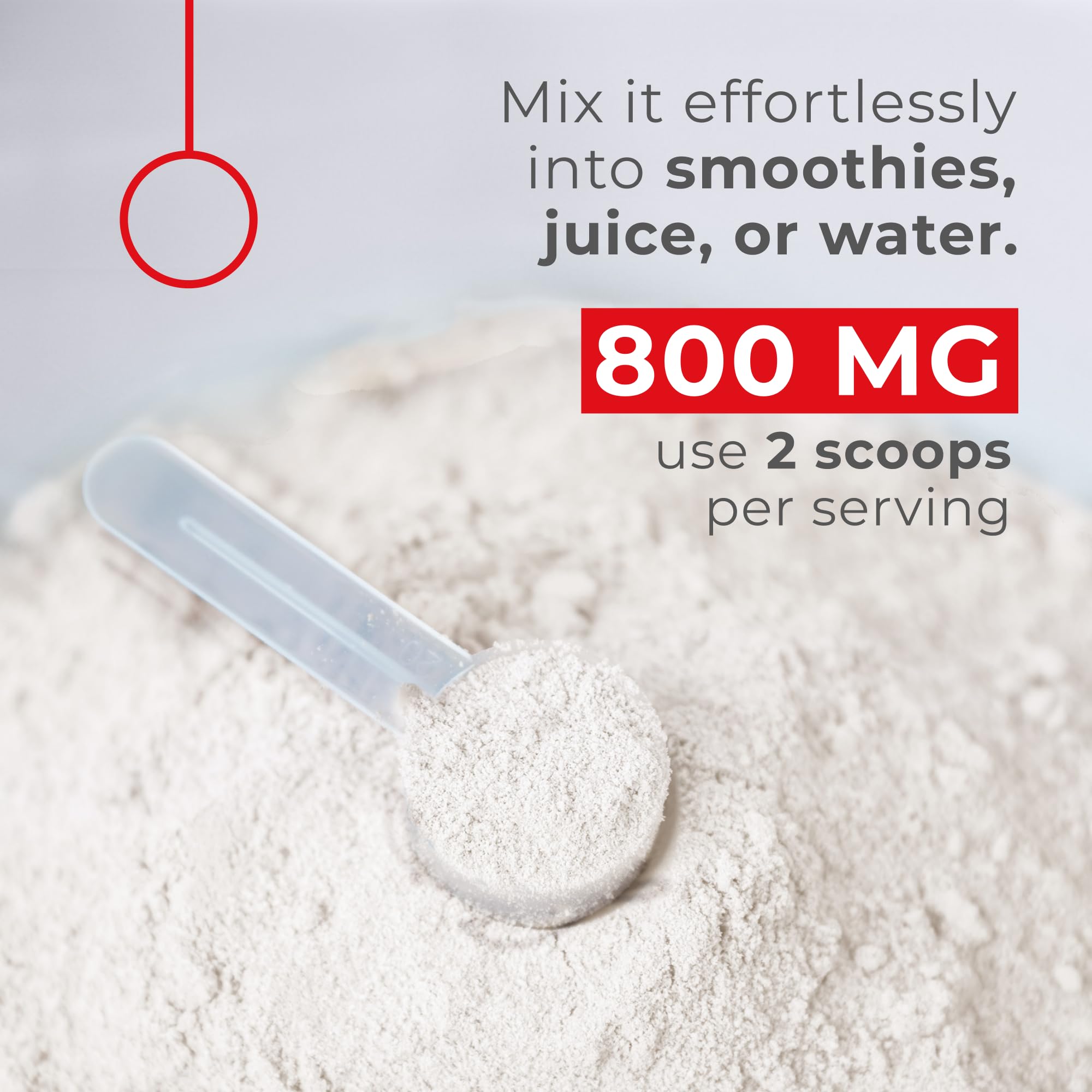 Powder mixed into a glass of water