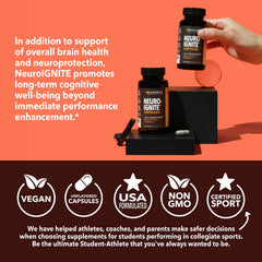 Lifestyle scene illustrating focus and productivity with NeuroIGNITE
