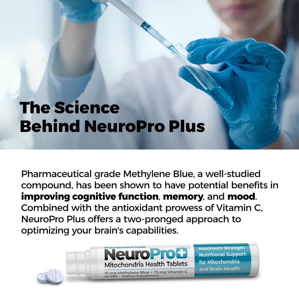 NeuroPro+ box and capsules on display