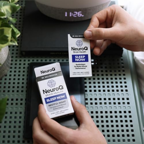 Close-up of NeuroQ Sleep Now mint strip blister pack