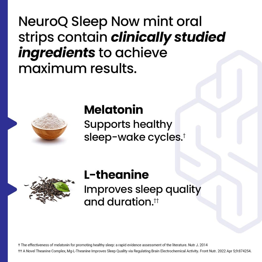 Icons illustrating natural sleep support and ingredients on packaging