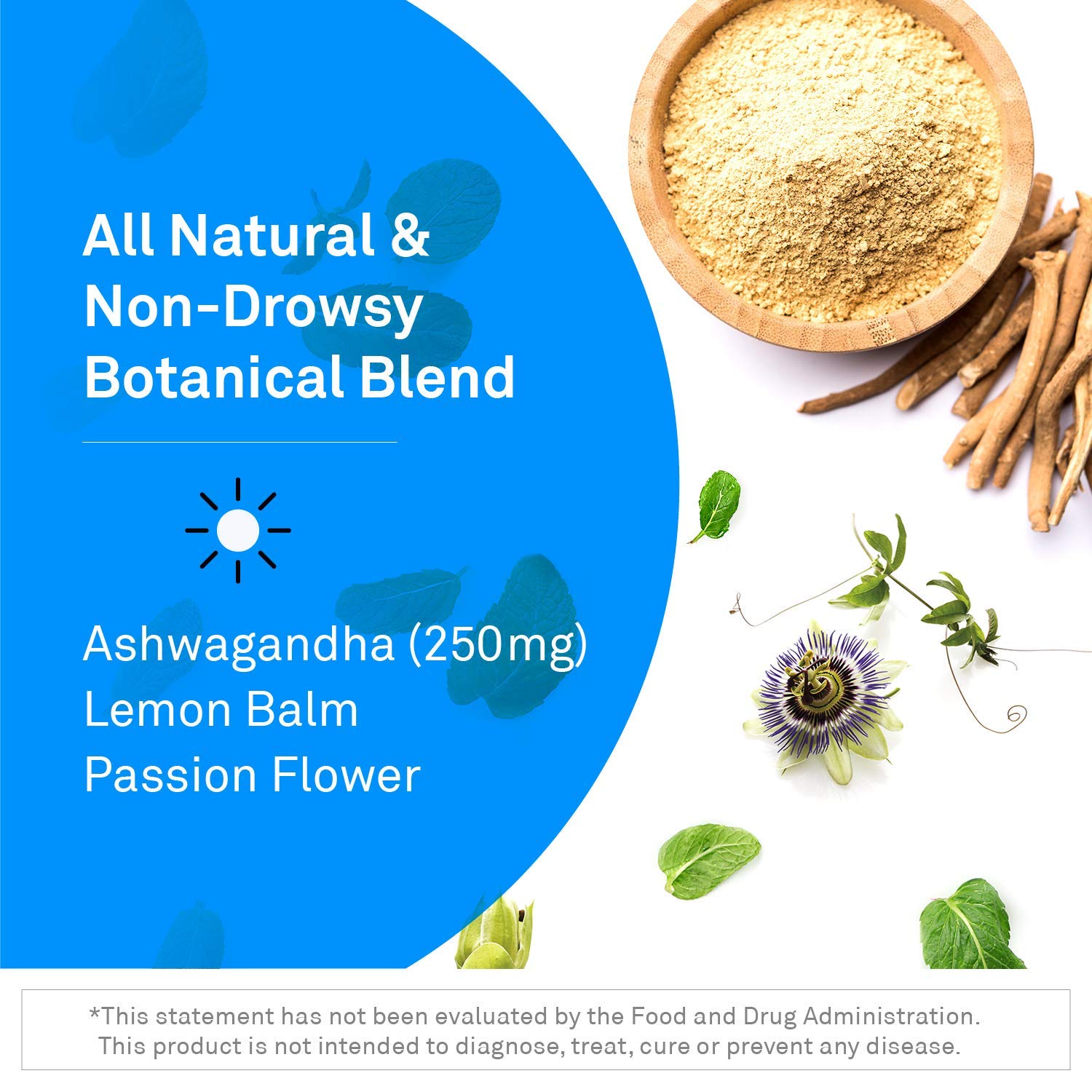 NeuroScience Alpha GABA label highlighting lemon balm, Ashwagandha, and vitamin B6.