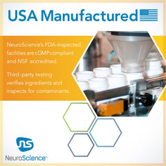 NeuroScience Balance D packaging reflects professional-grade USA manufacturing