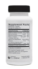 Close-up of NeuroScience Methyl FMT bottle label with Non-GMO and vegetarian notes