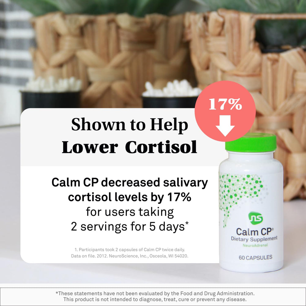NeuroScience Neuro Adrenal Support pour demonstrates easy evening dosing for relaxation.