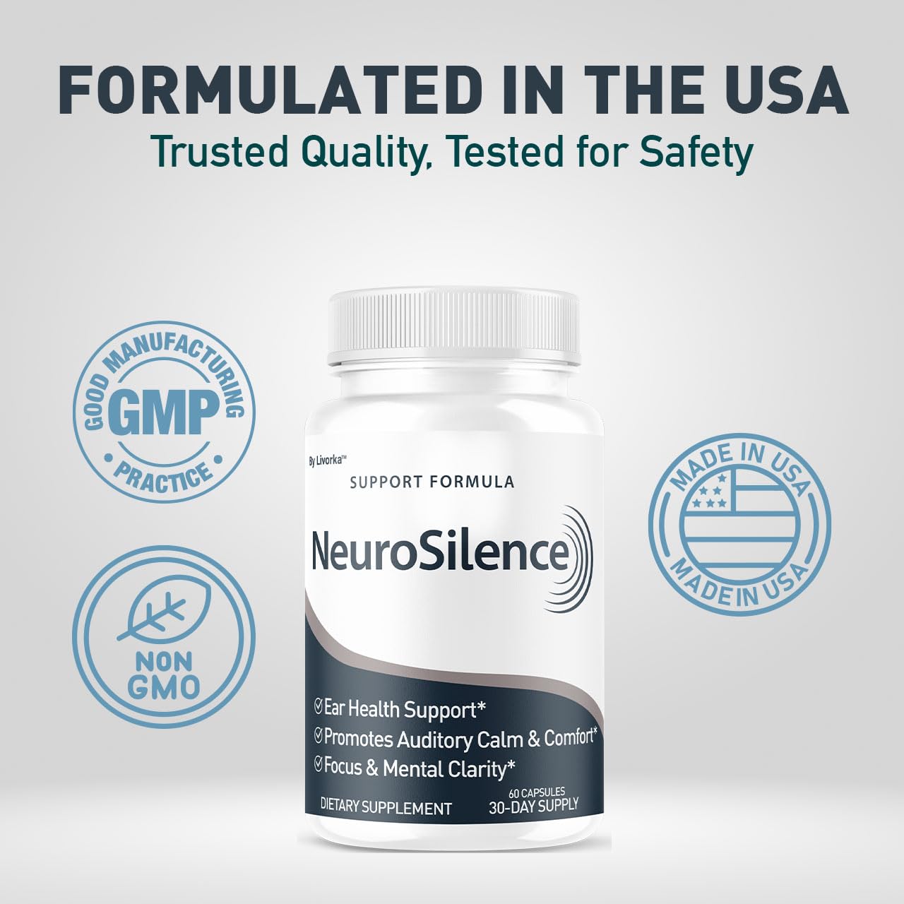 Third NeuroSilence bottle from the 3-pack