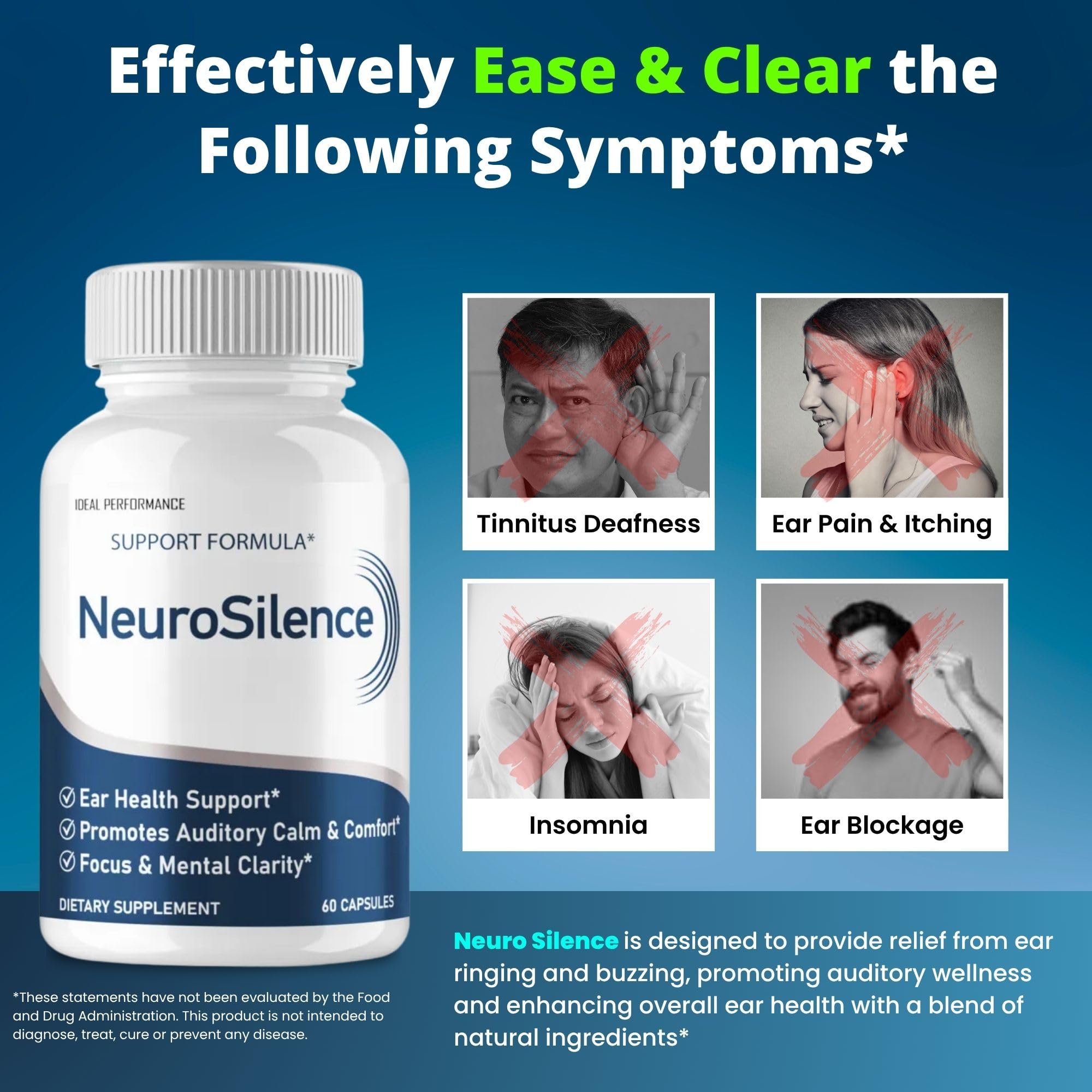 Neurosilence ear health concept image