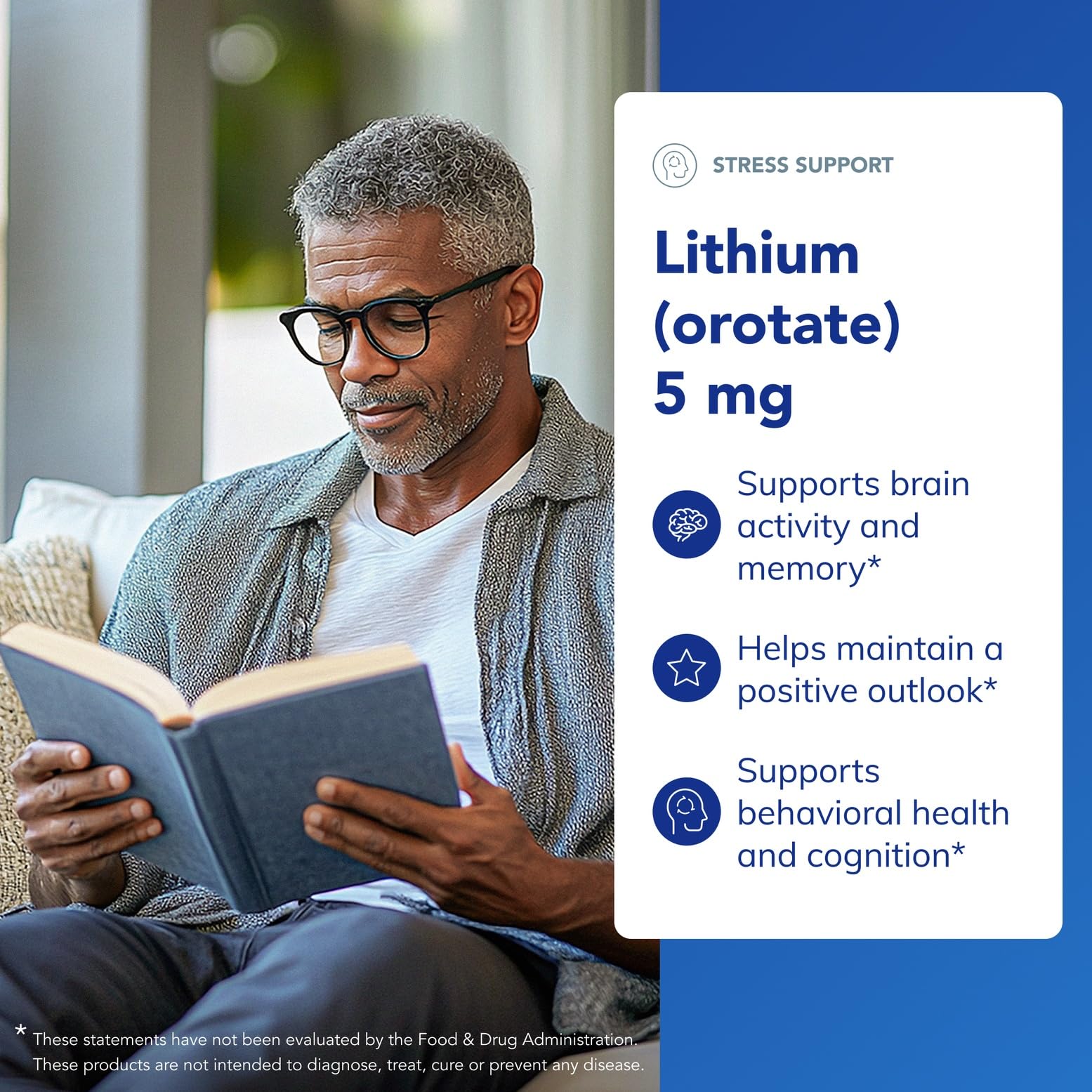 Neurotransmitter support with lithium orotate and NAC