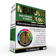 Neurovit 50,000 Vitamin B Complex Liquid bottle ampoule close-up