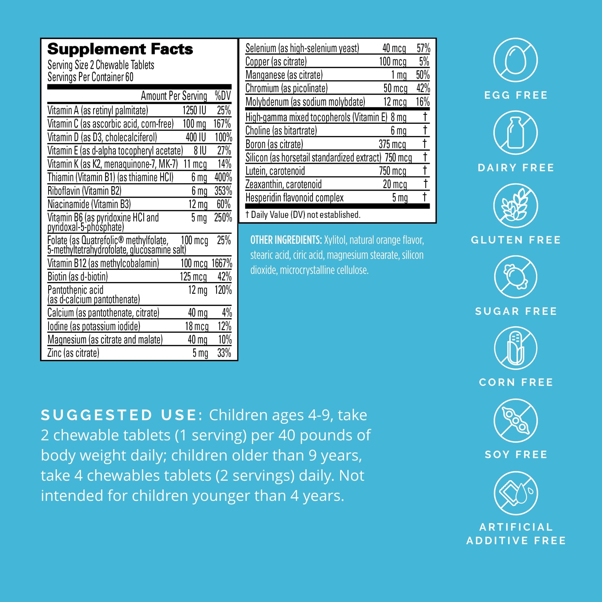 Penguin-shaped NeuroVite Kids orange-flavored chewables