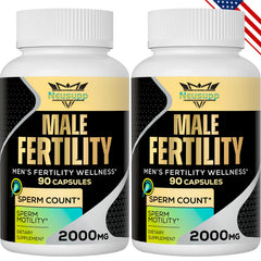 Neusupp Male Fertility Supplements bottle with 90 capsules per vial
