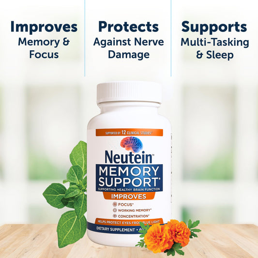 Angled shot of Neutein bottle