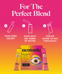 Neutonic logo close-up on pack conveys trusted cognitive support