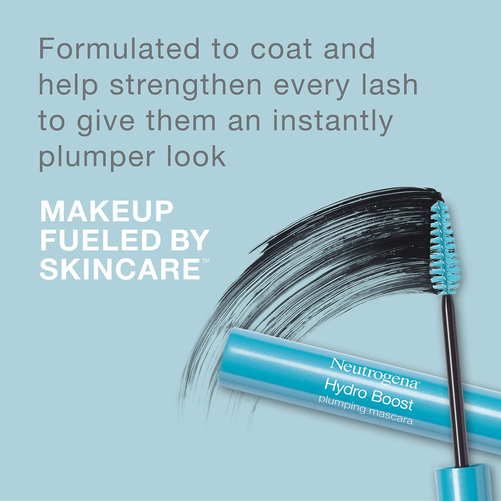 Wand applying mascara outward to lengthen and separate each lash.