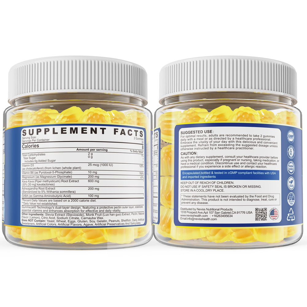60-count NEVISS Kava Kava Gummies packaging