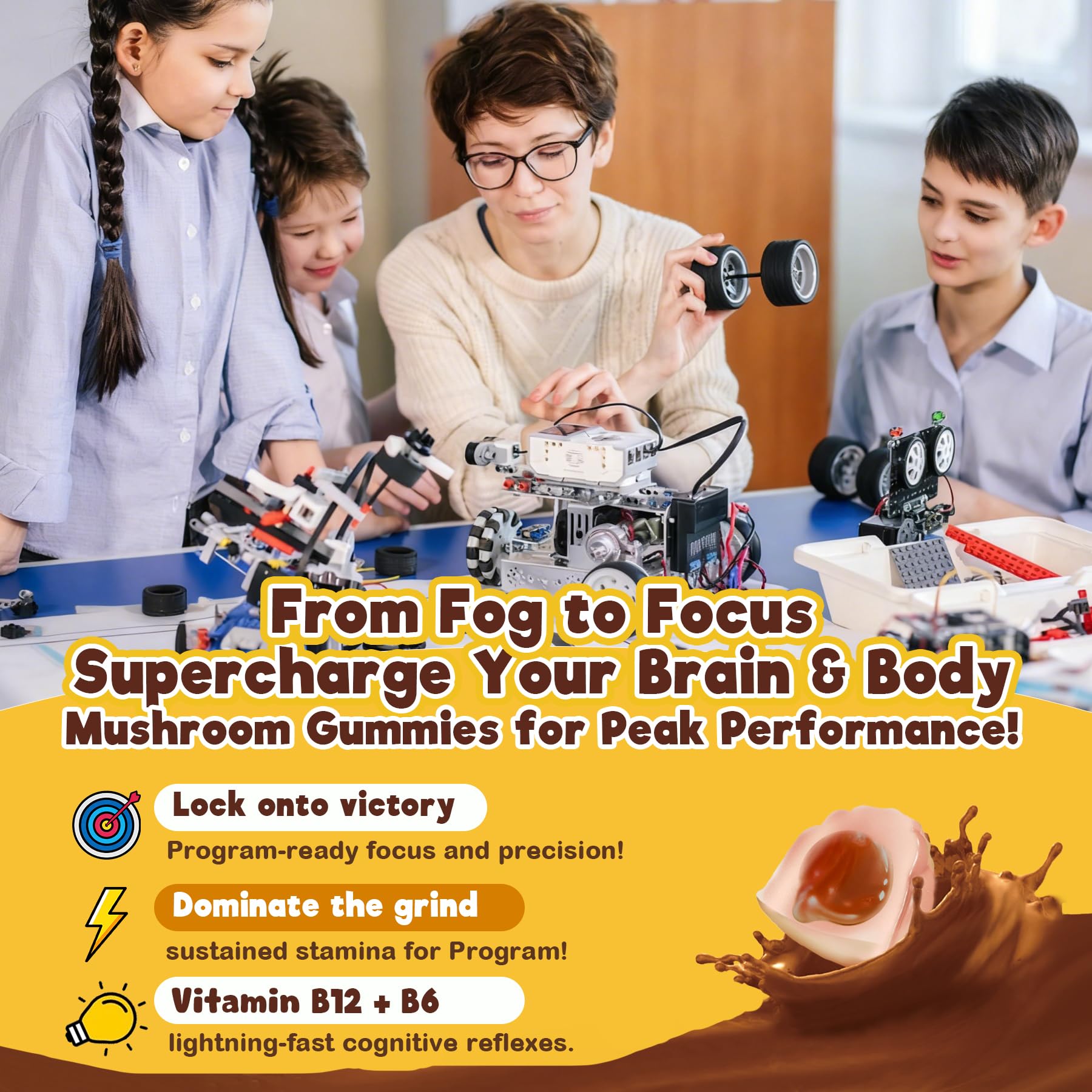 Nutrition label highlight: L-Tyrosine, Choline, PS, B12 B6